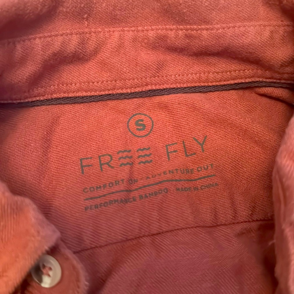 Free Fly Men’s Long Sleeve Button Up Size Small S Performance Bamboo Like New